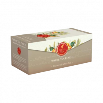 Julius Meinl Tee, Weißer Tee Pfirsich, 25 Teebeutel im Kuvert,